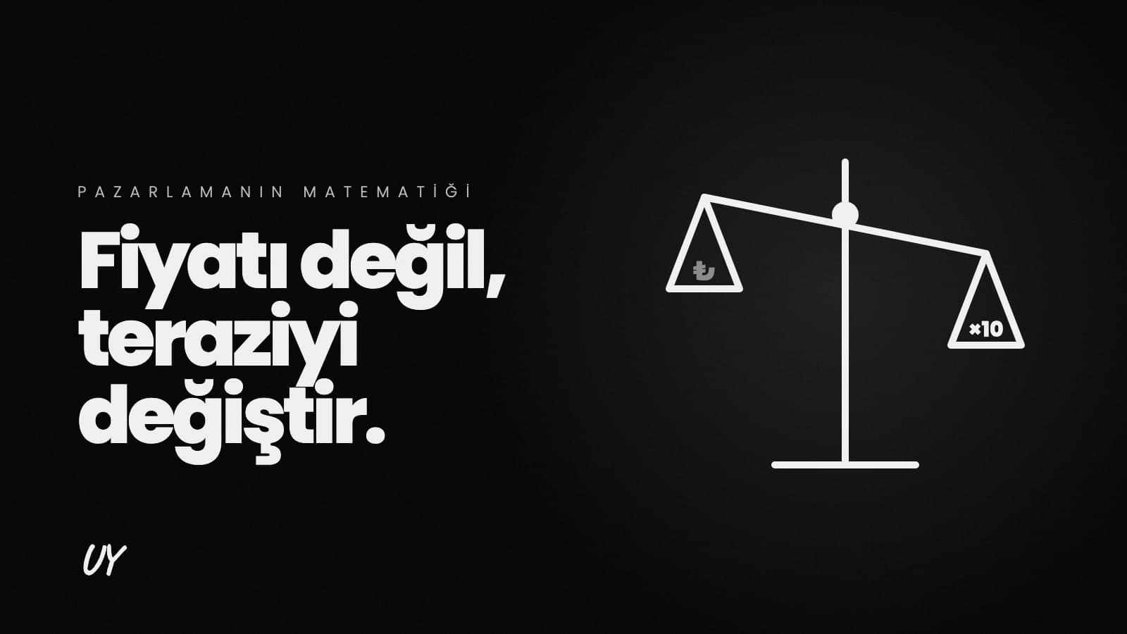 Fiyatı Değil, Teraziyi Değiştir⚖️ — kapak görseli