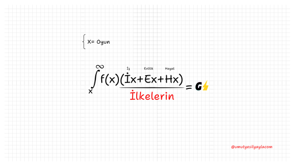 Sonsuz Oyun ve İlkeler Arasındaki İlişki