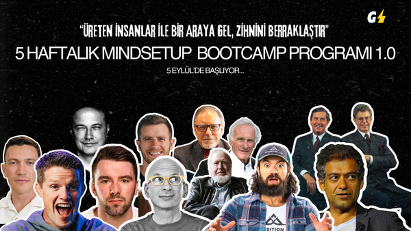5 Haftalık MindsetUp Bootcamp Programı 5 Eylül'de Başlıyor.